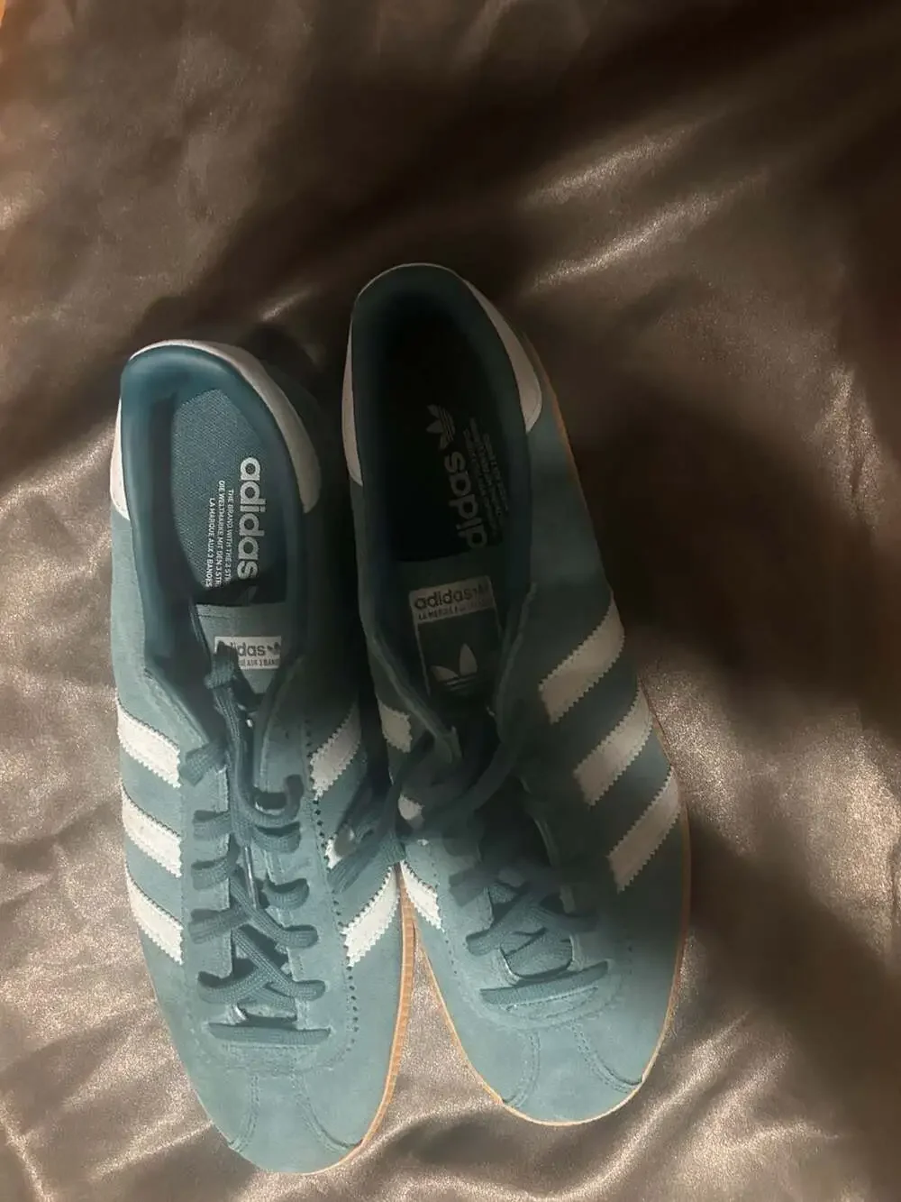 Adidas Bermuda 'Mystery Green' Suede Sneakers with Gum Sole
